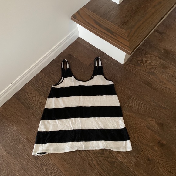Madewell Size XS black / white tank top - Picture 2 of 6